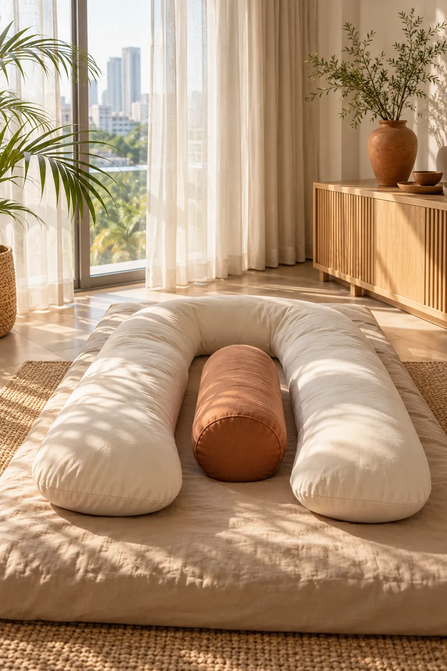 Prenatal massage still life